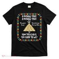 Pierogi Tree Polish Christmas T-Shirt thumb 0