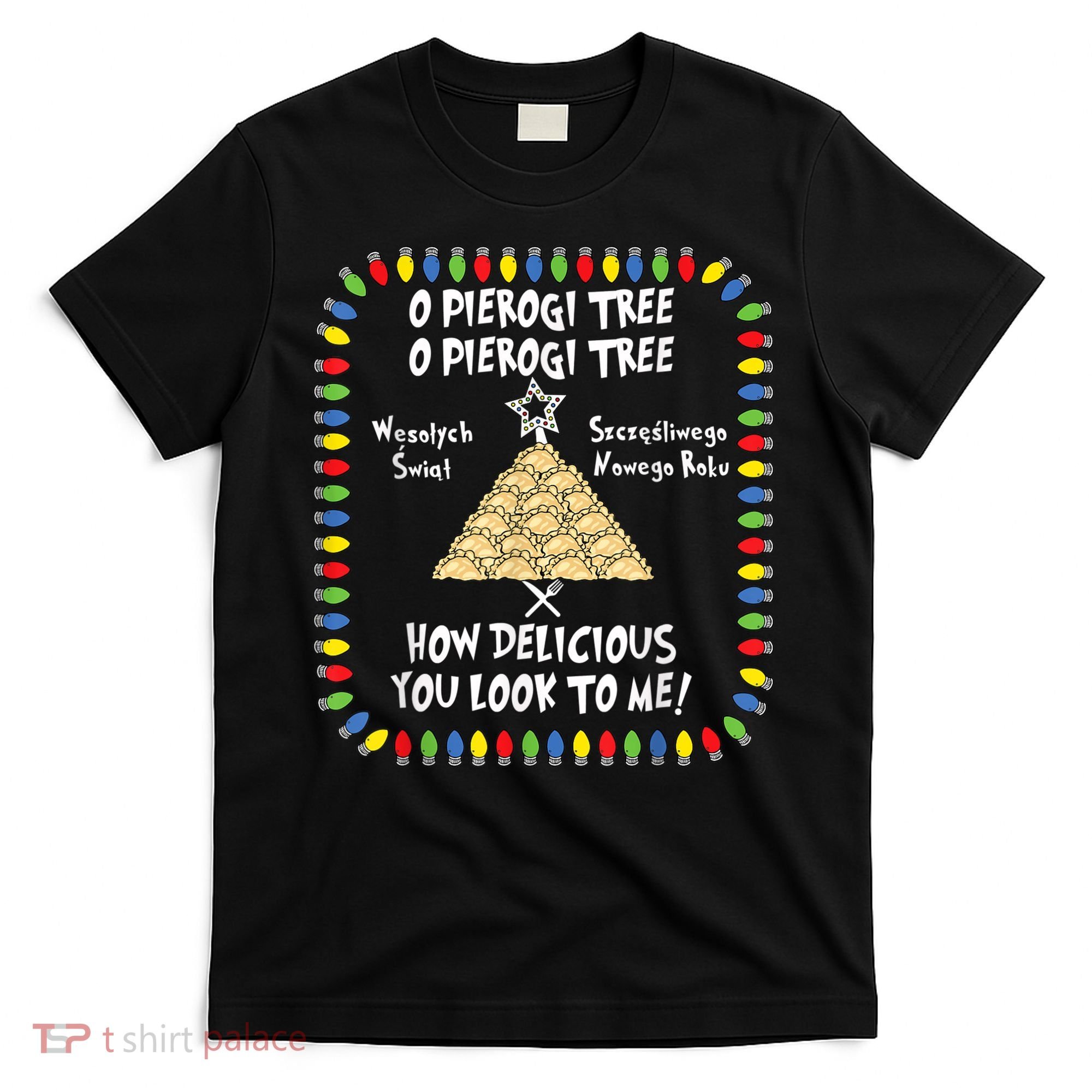 Pierogi Tree Polish Christmas T-Shirt