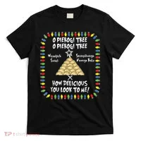 Pierogi Tree Polish Christmas T-Shirt thumb 0