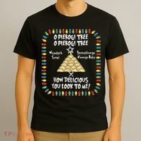 Pierogi Tree Polish Christmas T-Shirt thumb 3
