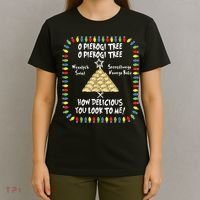 Pierogi Tree Polish Christmas T-Shirt thumb 4