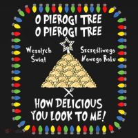 Pierogi Tree Polish Christmas Polo thumb 3
