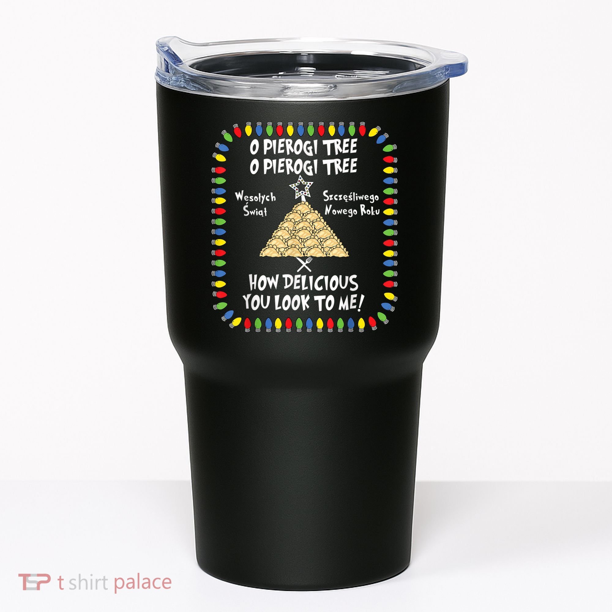 Pierogi Tree Polish Christmas Tumbler