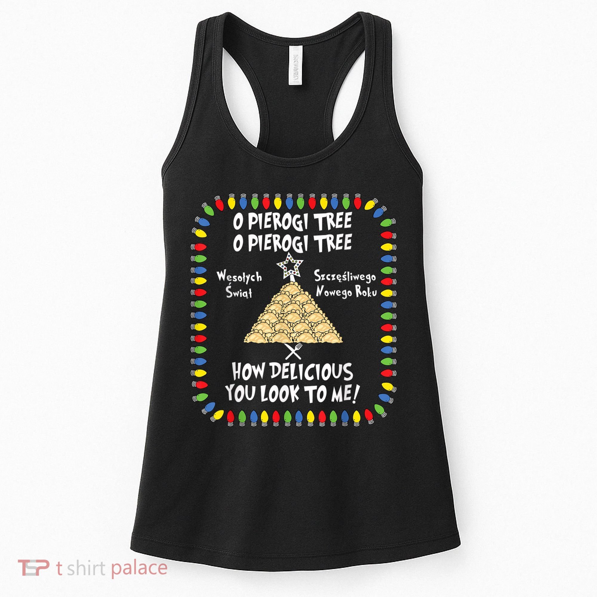 Pierogi Tree Polish Christmas Women's Tank Top