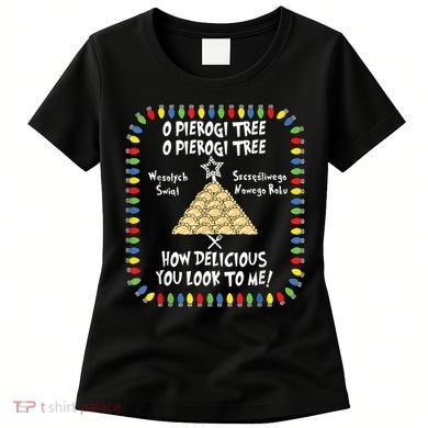 Pierogi Tree Polish Christmas Women's T-Shirt