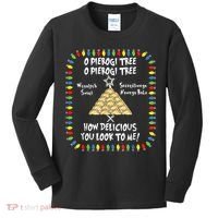Pierogi Tree Polish Christmas Kids Long Sleeve Shirt thumb 0