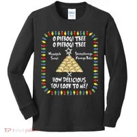 Pierogi Tree Polish Christmas Kids Long Sleeve Shirt thumb 0