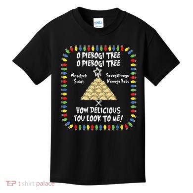 Pierogi Tree Polish Christmas Kids T-Shirt