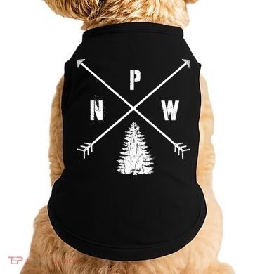 Pine Tree Pacific Northwest Pnw Arrows Fun Gift Doggie Tank