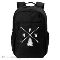 Pine Tree Pacific Northwest Pnw Arrows Fun Gift Backpack thumb 0