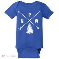 Pine Tree Pacific Northwest Pnw Arrows Fun Gift Baby Bodysuit thumb 0