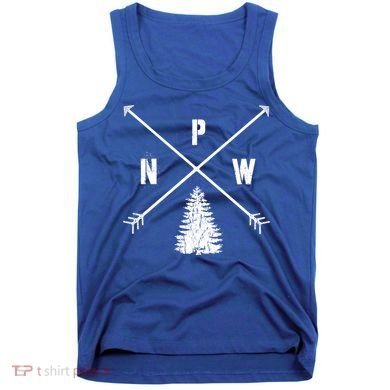 Pine Tree Pacific Northwest Pnw Arrows Fun Gift Tank Top