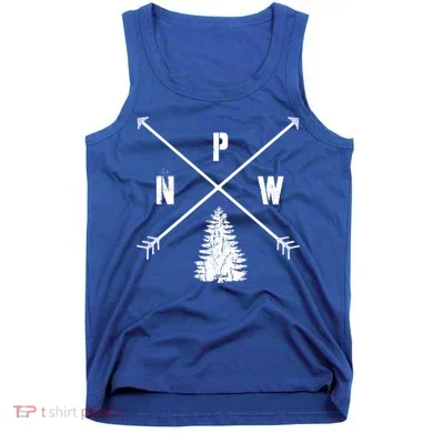 Pine Tree Pacific Northwest Pnw Arrows Fun Gift Tank Top