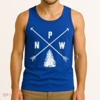 Pine Tree Pacific Northwest Pnw Arrows Fun Gift Tank Top thumb 3