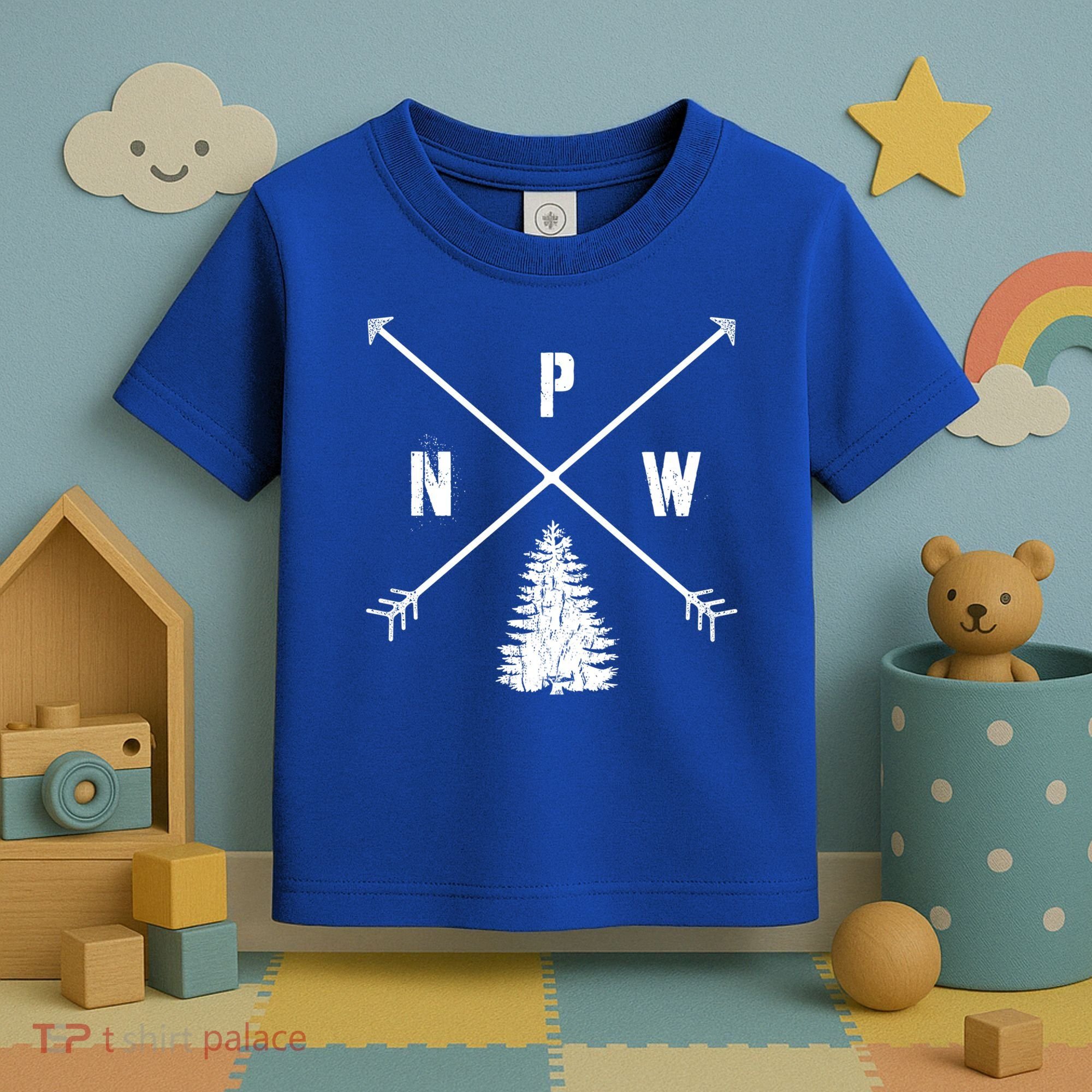 Pine Tree Pacific Northwest Pnw Arrows Fun Gift Toddler T-Shirt
