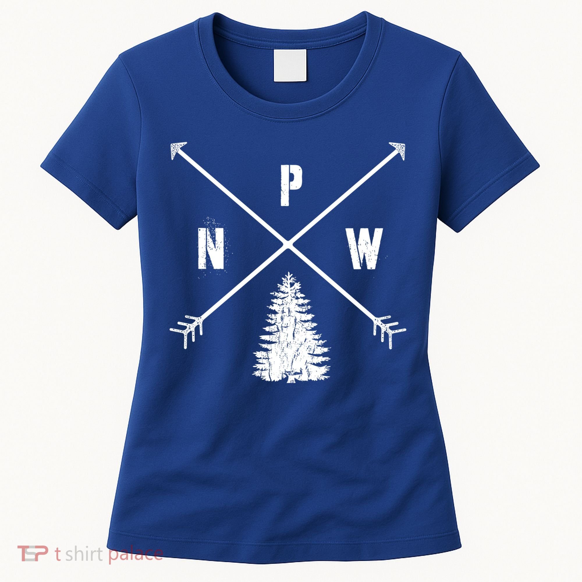 Pine Tree Pacific Northwest Pnw Arrows Fun Gift Women's T-Shirt