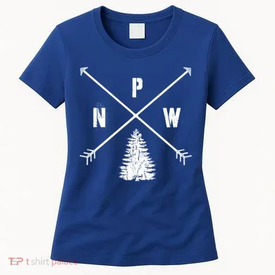 Pine Tree Pacific Northwest Pnw Arrows Fun Gift Women's T-Shirt