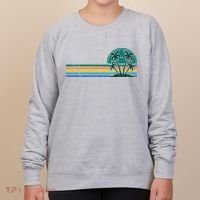 Palm Trees Retro Beach Summer Women's Sweatshirt thumb 0