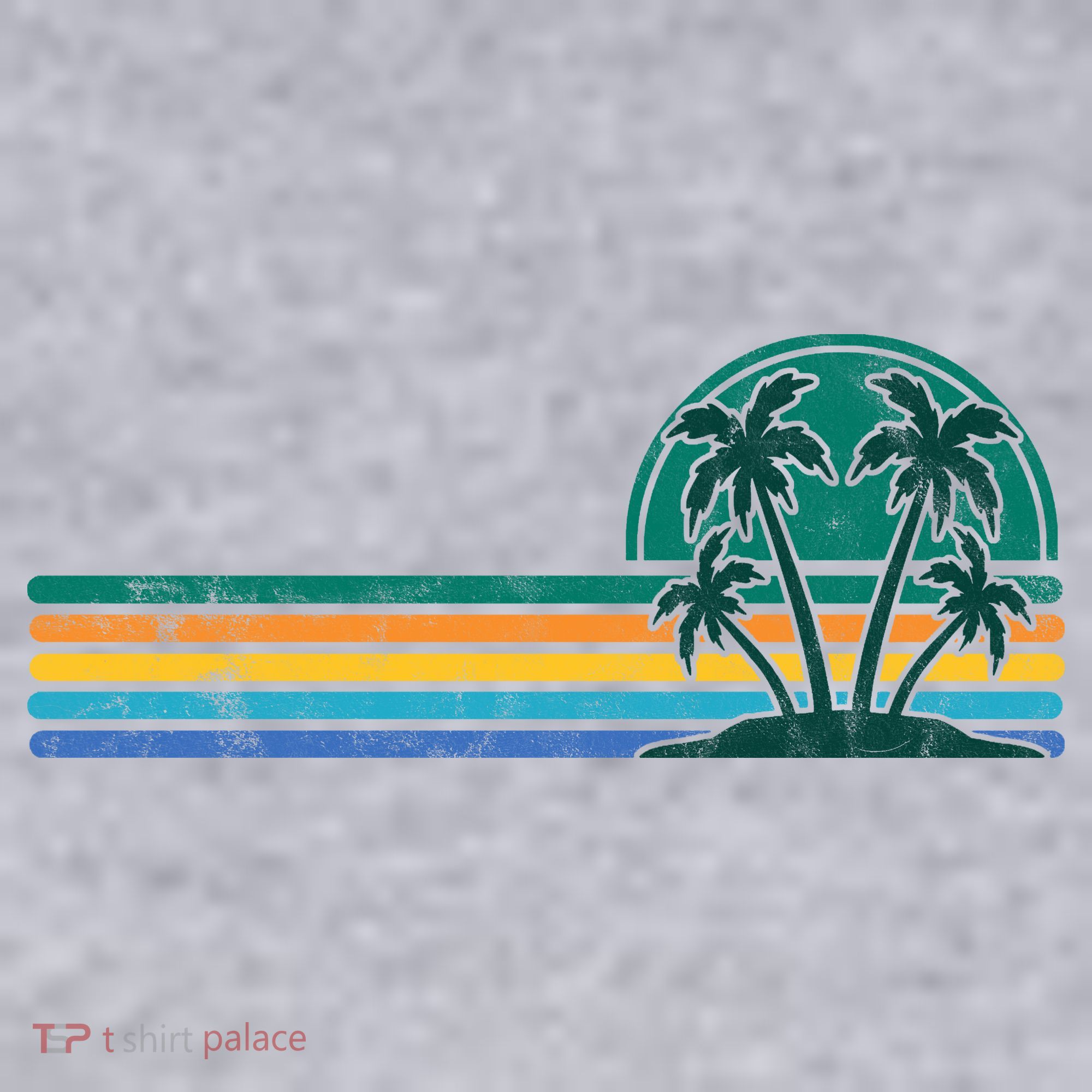 Palm Trees Retro Beach Summer Women's Sweatshirt