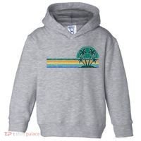 Palm Trees Retro Beach Summer Toddler Hoodie thumb 0