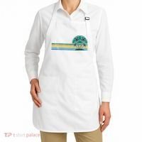 Palm Trees Retro Beach Summer Apron thumb 2