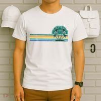 Palm Trees Retro Beach Summer T-Shirt thumb 6