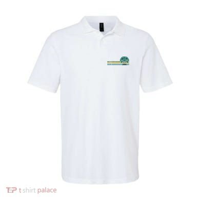 Palm Trees Retro Beach Summer Polo