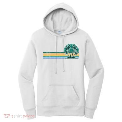 Palm Trees Retro Beach Summer Women's Hoodie