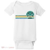 Palm Trees Retro Beach Summer Baby Bodysuit thumb 0