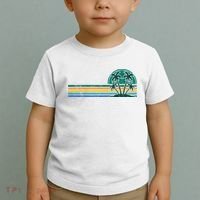 Palm Trees Retro Beach Summer Toddler T-Shirt thumb 2