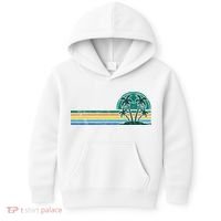 Palm Trees Retro Beach Summer Kids Hoodie thumb 0
