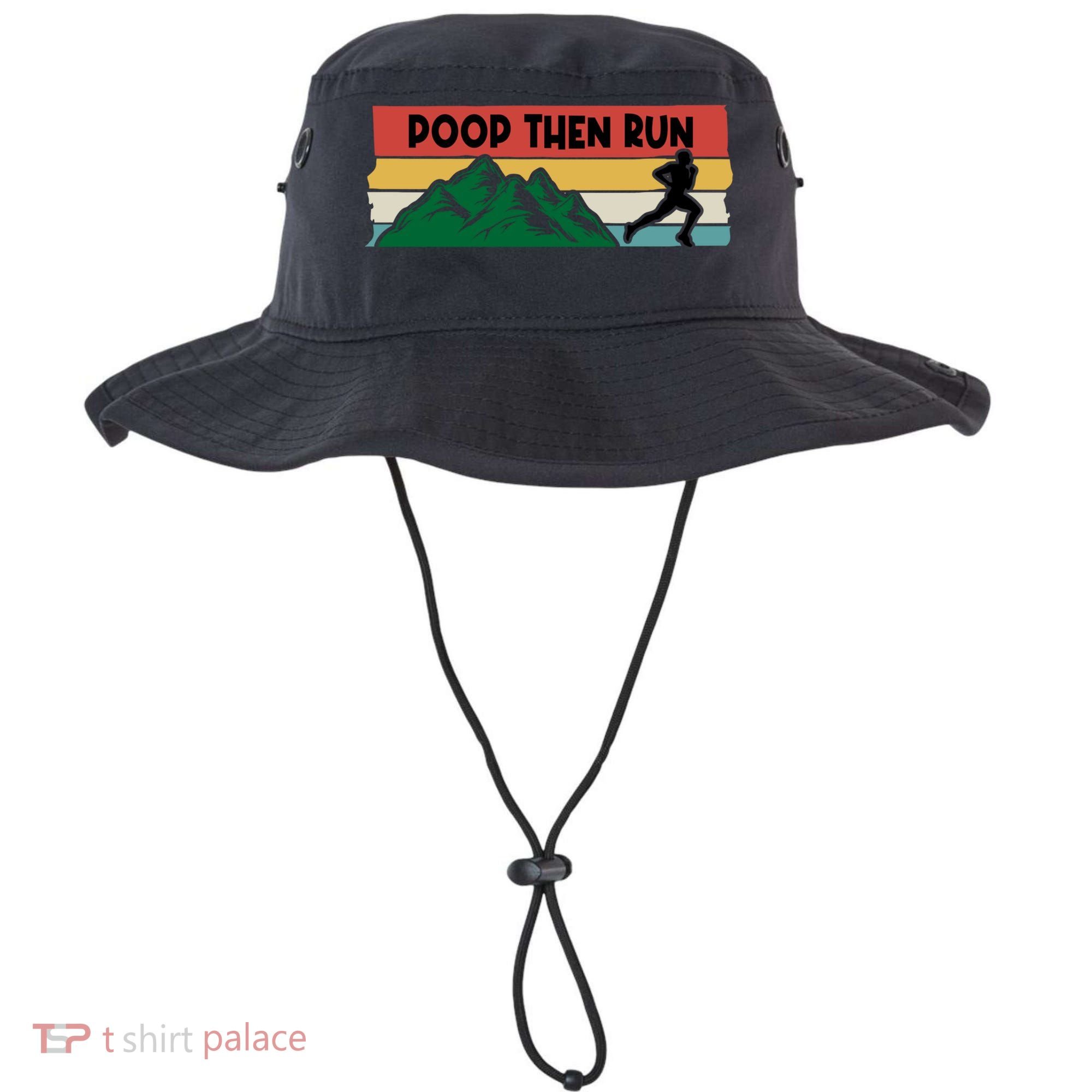 Poop Then Run Running Jogging Endurance Training Athlete Gift Bucket Hat