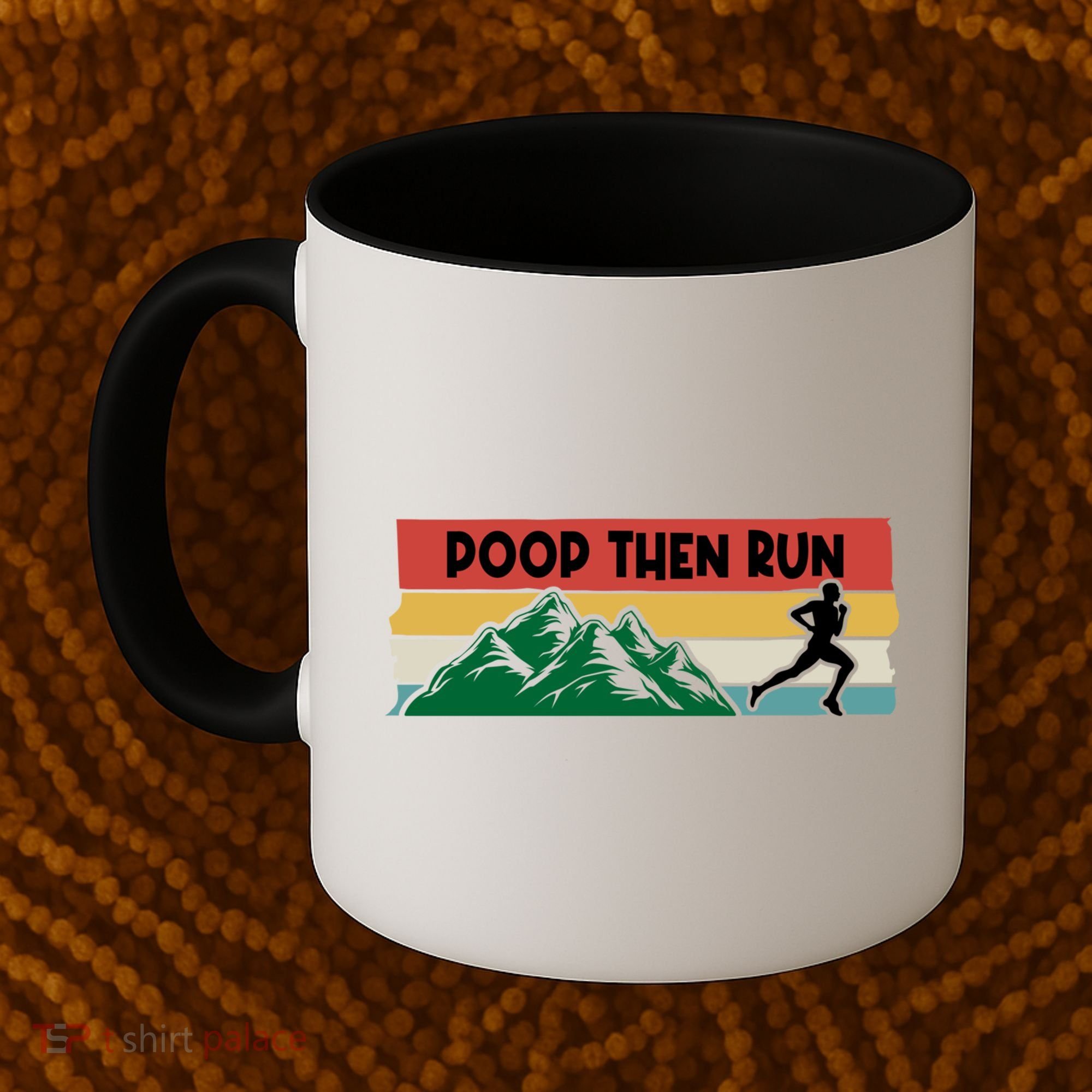 Poop Then Run Running Jogging Endurance Training Athlete Gift Coffee Mug