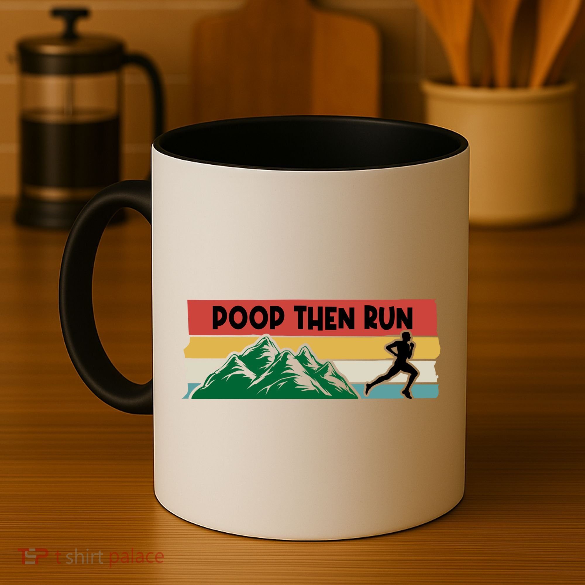 Poop Then Run Running Jogging Endurance Training Athlete Gift Coffee Mug