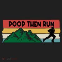 Poop Then Run Running Jogging Endurance Training Athlete Gift Beanie thumb 2