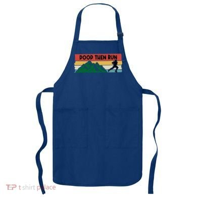 Poop Then Run Running Jogging Endurance Training Athlete Gift Apron