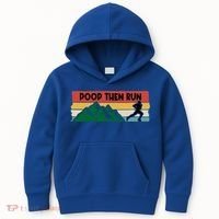 Poop Then Run Running Jogging Endurance Training Athlete Gift Kids Hoodie thumb 0