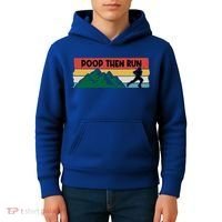 Poop Then Run Running Jogging Endurance Training Athlete Gift Kids Hoodie thumb 4