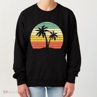 Palm Tree Retro Tropical Beach Women's Sweatshirt thumb 0