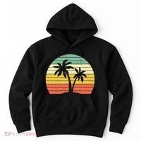 Palm Tree Retro Tropical Beach Hoodie thumb 0