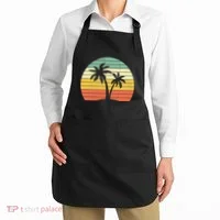 Palm Tree Retro Tropical Beach Apron thumb 2