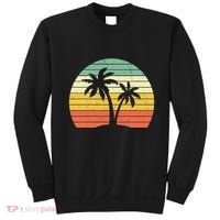 Palm Tree Retro Tropical Beach Sweatshirt thumb 0