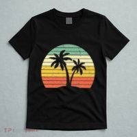 Palm Tree Retro Tropical Beach T-Shirt thumb 5