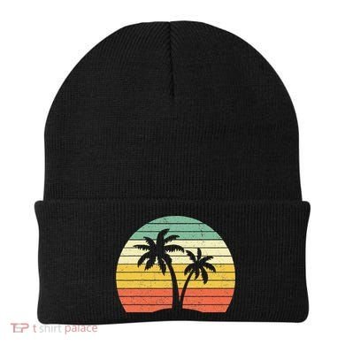 Palm Tree Retro Tropical Beach Beanie