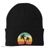 Palm Tree Retro Tropical Beach Beanie thumb 0