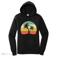 Palm Tree Retro Tropical Beach Women's Hoodie thumb 0