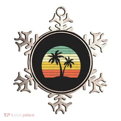 Palm Tree Retro Tropical Beach Ornament