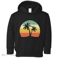 Palm Tree Retro Tropical Beach Toddler Hoodie thumb 0