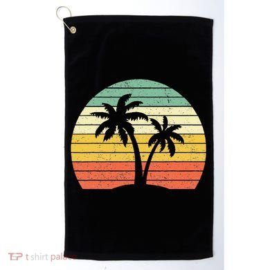 Palm Tree Retro Tropical Beach Golf Towel