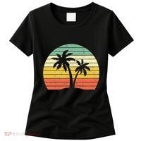 Palm Tree Retro Tropical Beach Women's T-Shirt thumb 0